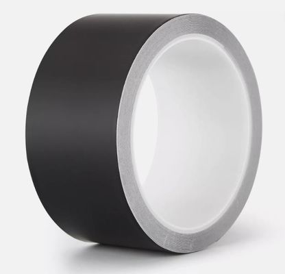 Ruban adhésif en feuille d'aluminium laqué noir avec allongement de 3% pour un étanchéité et une liaison supérieures