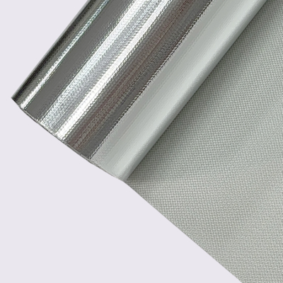 Tissu de fibre de verre enduit d'aluminium de 0,4 mm pour l'isolation thermique