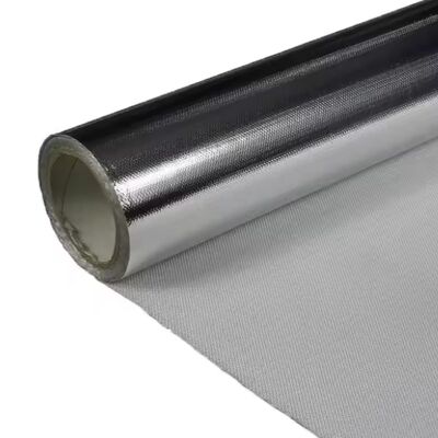 Aluminum Foil Fiberglass Cloth 100% Fiberglass Base For Thermal Insulation