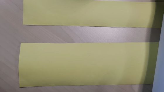 Bande imperméable de papier d'aluminium avec le papier de dégagement facile de couleur jaune de silicone de dégagement