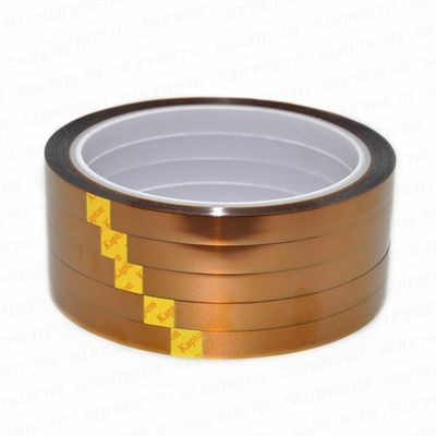 Tape adhésive en silicone à base de film de polyimide sans halogène résistance à la température 55-70um