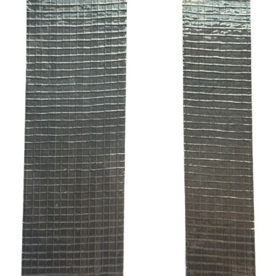 Ruban adhésif en aluminium de haute qualité avec armature, adhésif caoutchouc-résine, épaisseur 90um, résistance à la traction 120 N/25mm, pour solution d'étanchéité