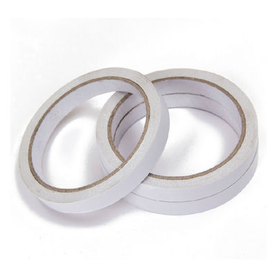 Ruban adhésif acrylique à base d'eau, ruban double face en tissu avec protecteur en papier blanc couché PE
