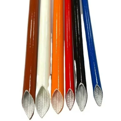 Manche isolante en fibre de verre verni en silicone avec un diamètre extérieur de 0,5 à 25 mm