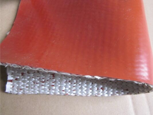 Tissu en fibre de verre/silice haute, enduit de silicone simple et double face