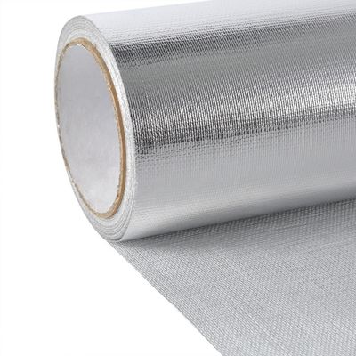 tissu stratifié de fibre de verre de papier d'aluminium de 1.0m 1.2m pour la réflexion de la chaleur et l'isolation thermique