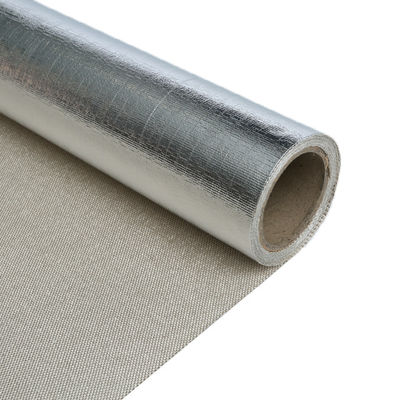 tissu stratifié de fibre de verre de papier d'aluminium de 1.0m 1.2m pour la réflexion de la chaleur et l'isolation thermique