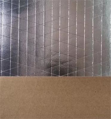 papier d'emballage de canevas d'aluminium de 7um faisant face au canevas de 3 manières et au papier d'emballage de 80gsm